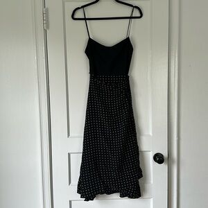 Ciao Lucia! Stella Floral Silk Midi Wrap Dress